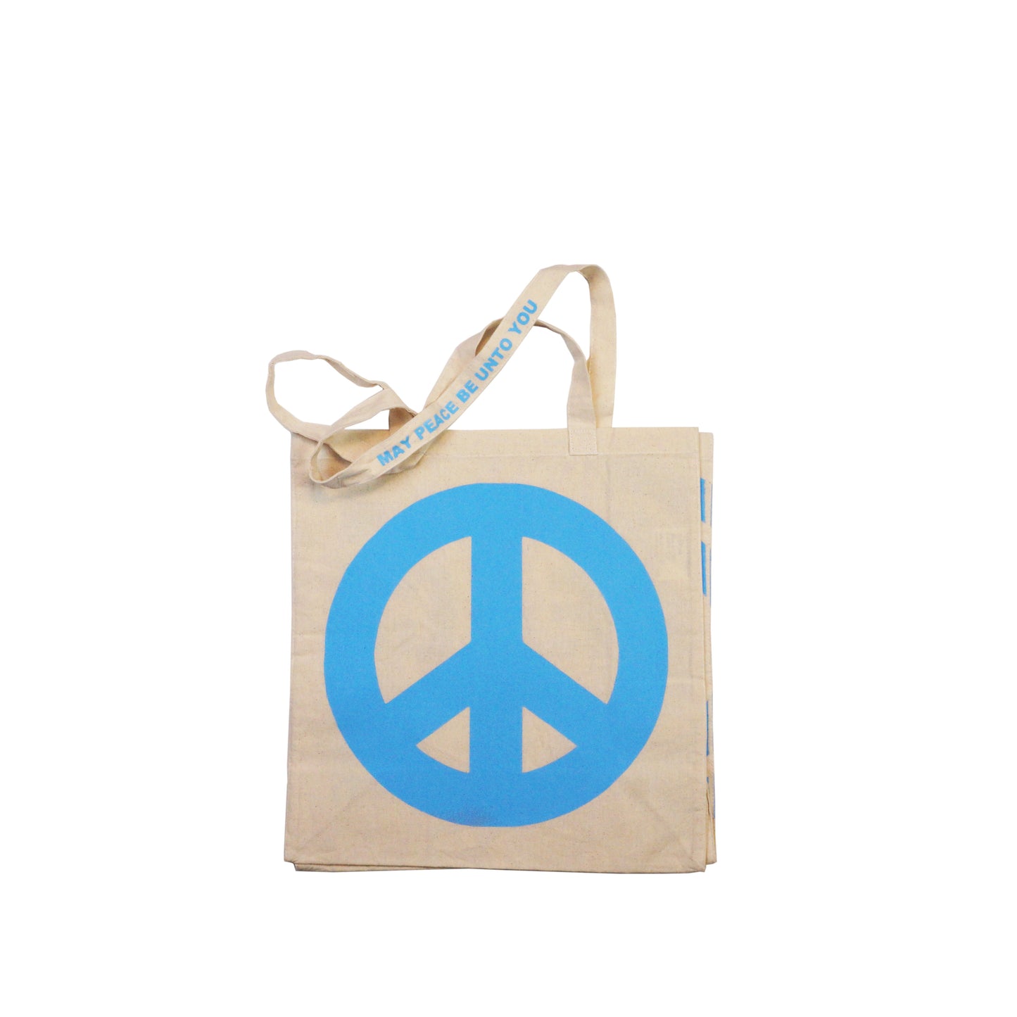 Somali Blue Peace Sign Bold Tote