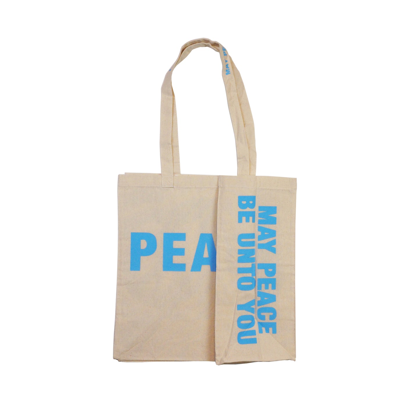 Somali Blue Peace Sign Bold Tote