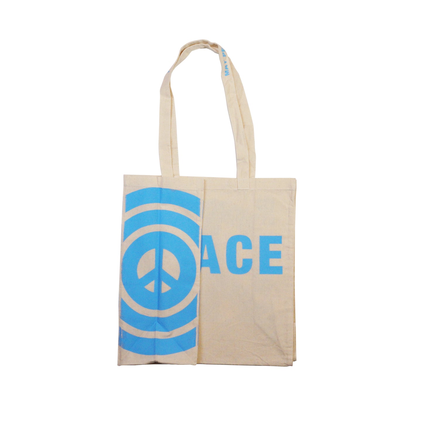 Somali Blue Peace Sign Bold Tote