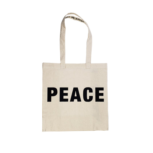 Peace Bold Natural Tote